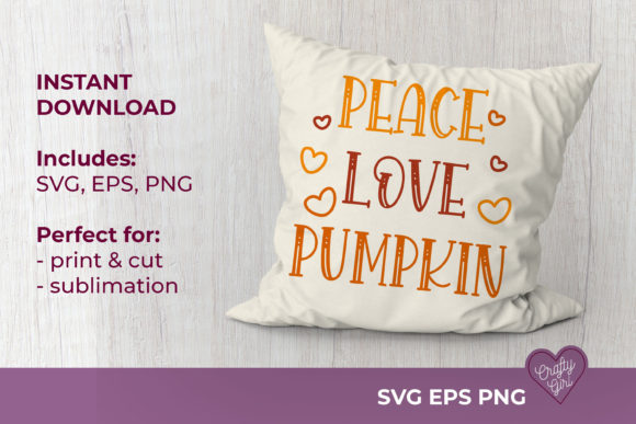Peace Love Pumpkin SVG Quote Sublimation Review