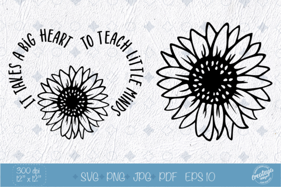 Teacher Quotes SVG with Sunflower SVG Review