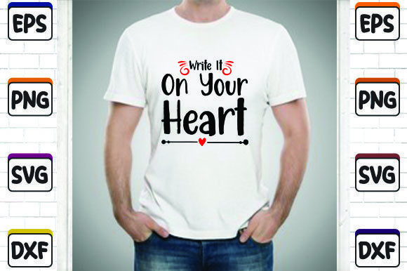 Write It on Your Heart SVG Cut File Review